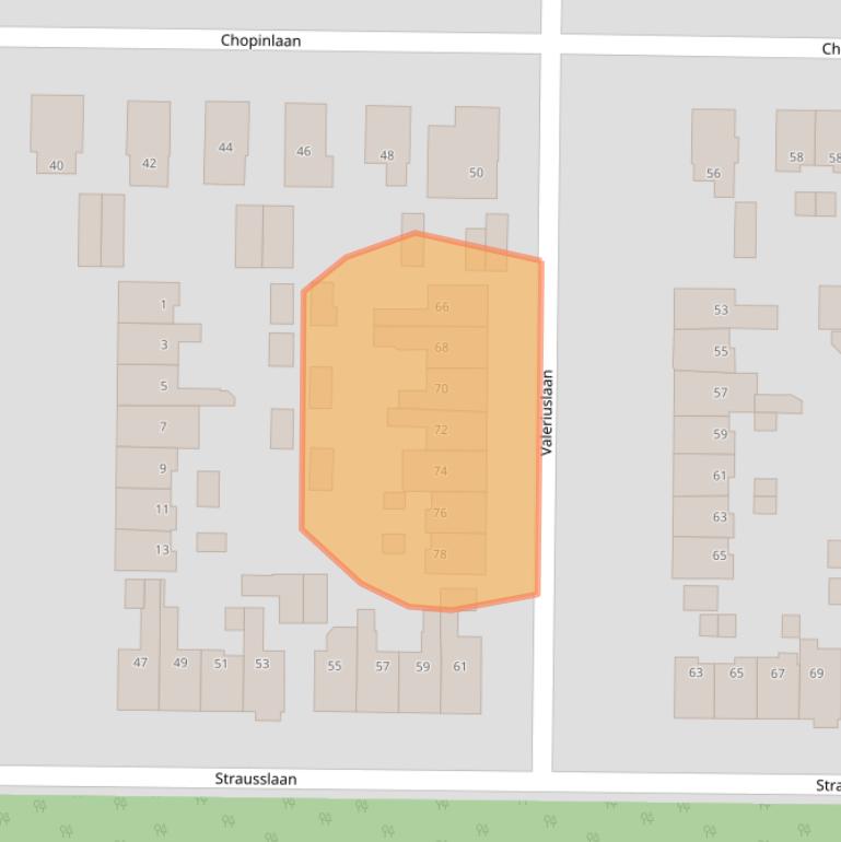 Kaart van postcodegebied 7333EJ.
