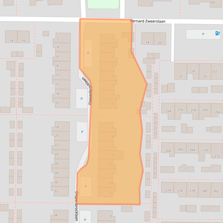 Kaart van postcodegebied 7333EK.