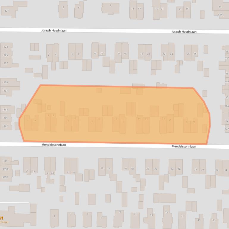 Kaart van postcodegebied 7333EP.