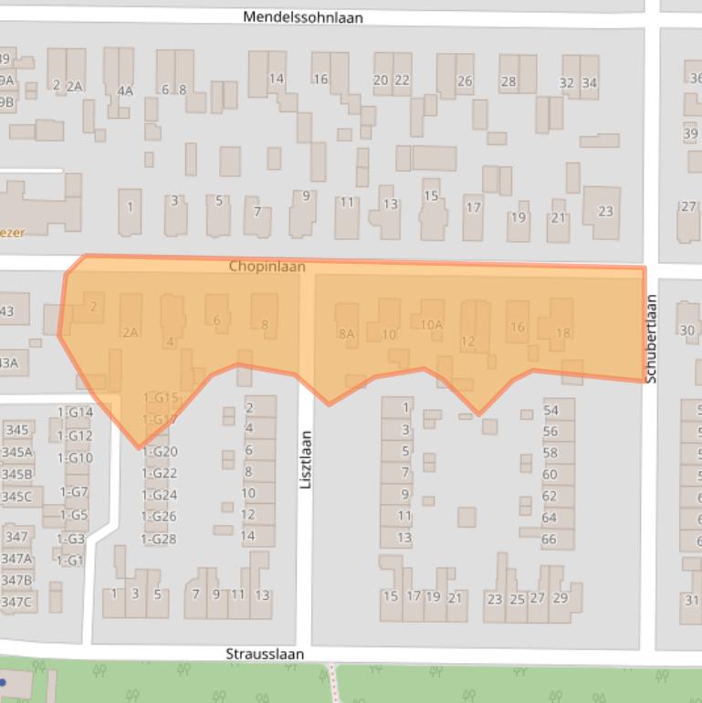 Kaart van postcodegebied 7333GD.
