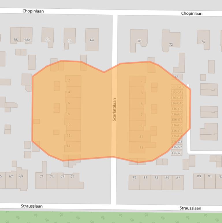 Kaart van postcodegebied 7333GK.