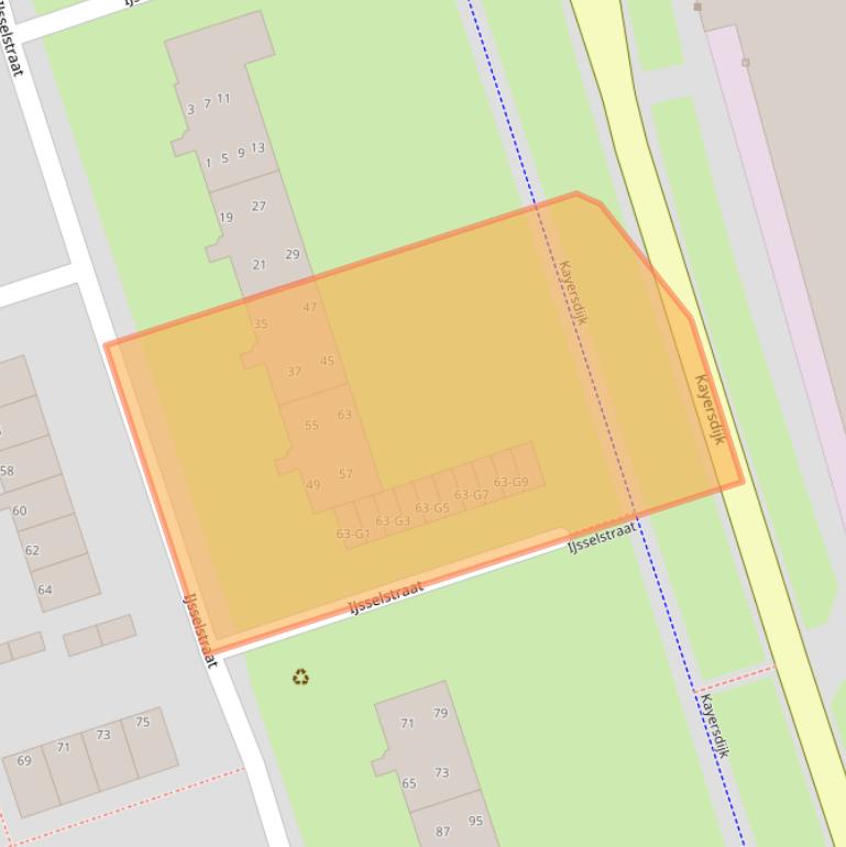 Kaart van postcodegebied 7333HJ.