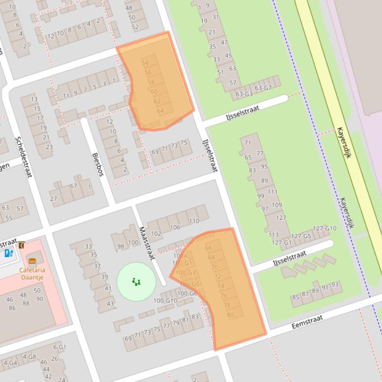 Kaart van postcodegebied 7333HP.