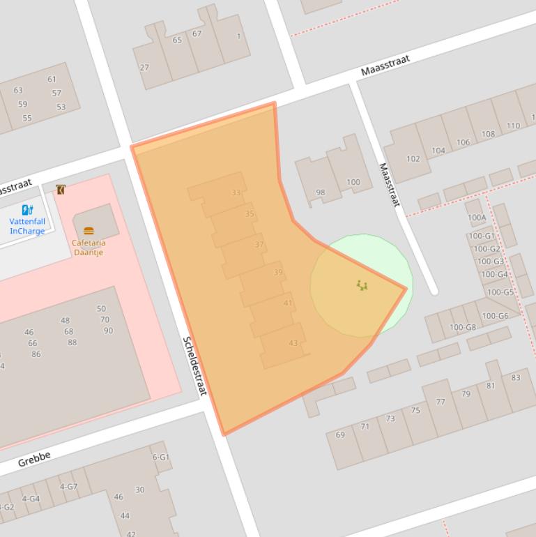 Kaart van postcodegebied 7333HV.