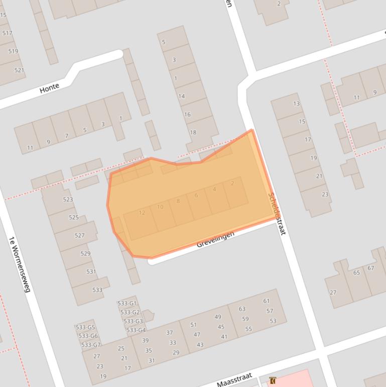 Kaart van postcodegebied 7333JA.