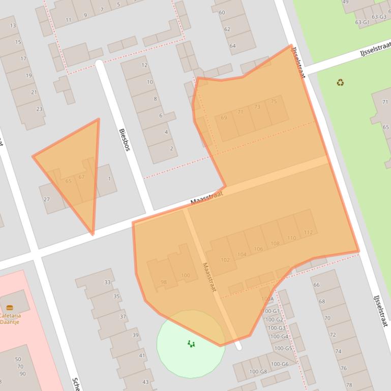 Kaart van postcodegebied 7333JE.