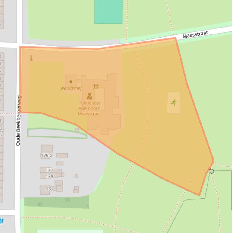 Kaart van postcodegebied 7333JG.