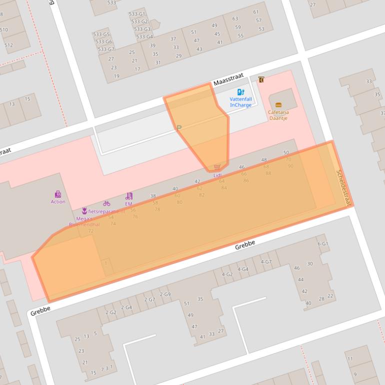 Kaart van postcodegebied 7333JJ.