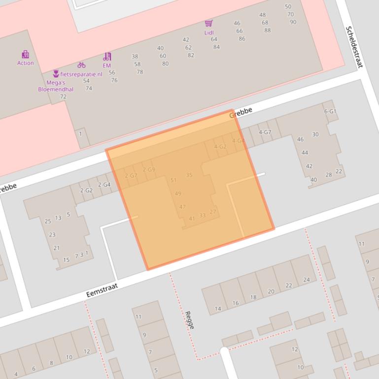 Kaart van postcodegebied 7333JM.