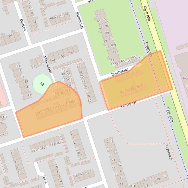 Kaart van postcodegebied 7333JN.