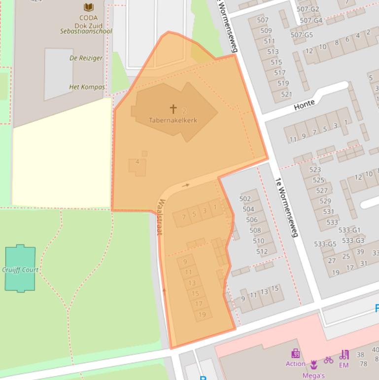 Kaart van postcodegebied 7333JR.