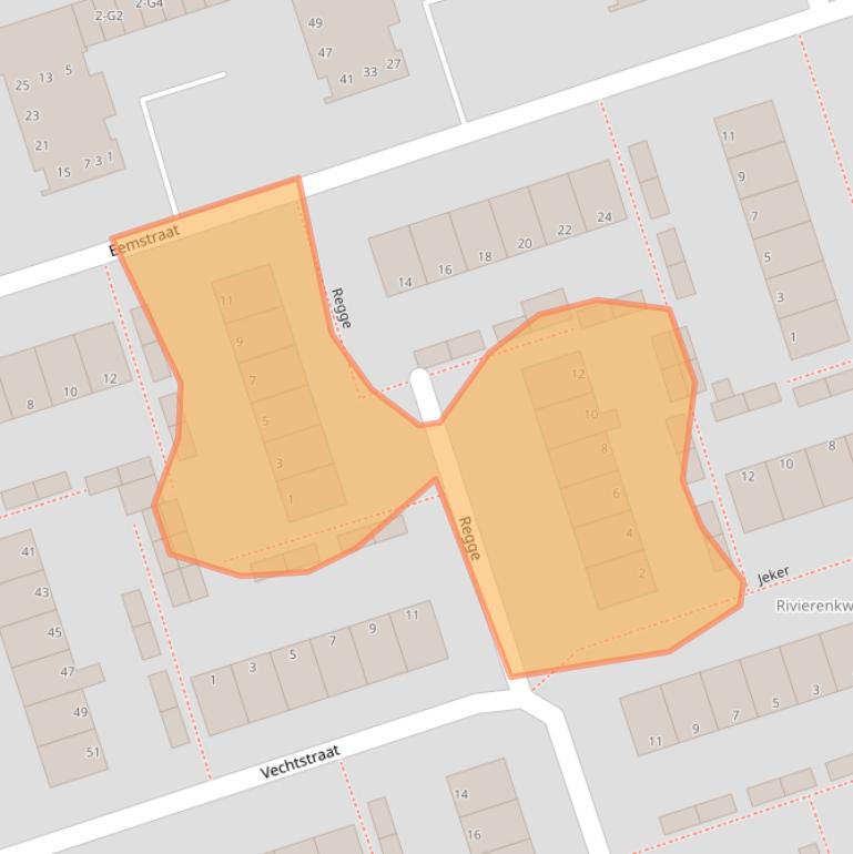 Kaart van postcodegebied 7333KD.