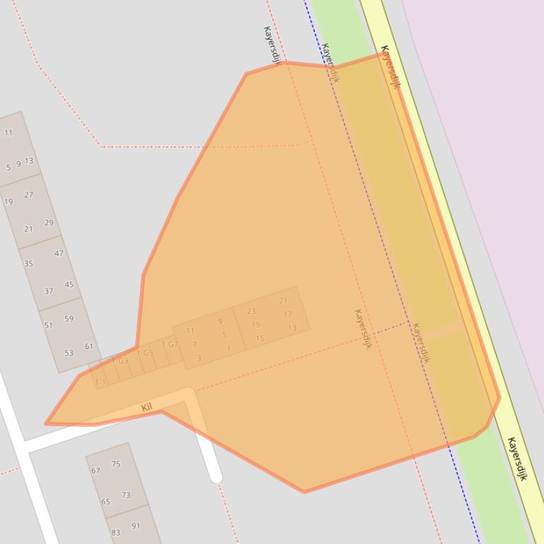 Kaart van postcodegebied 7333LG.