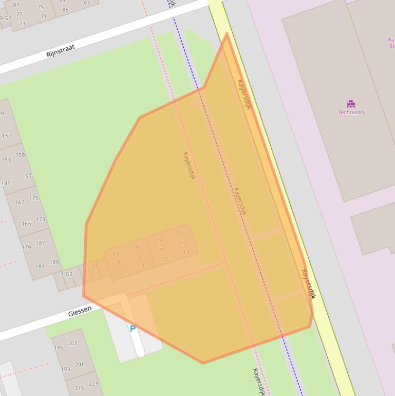 Kaart van postcodegebied 7333LT.