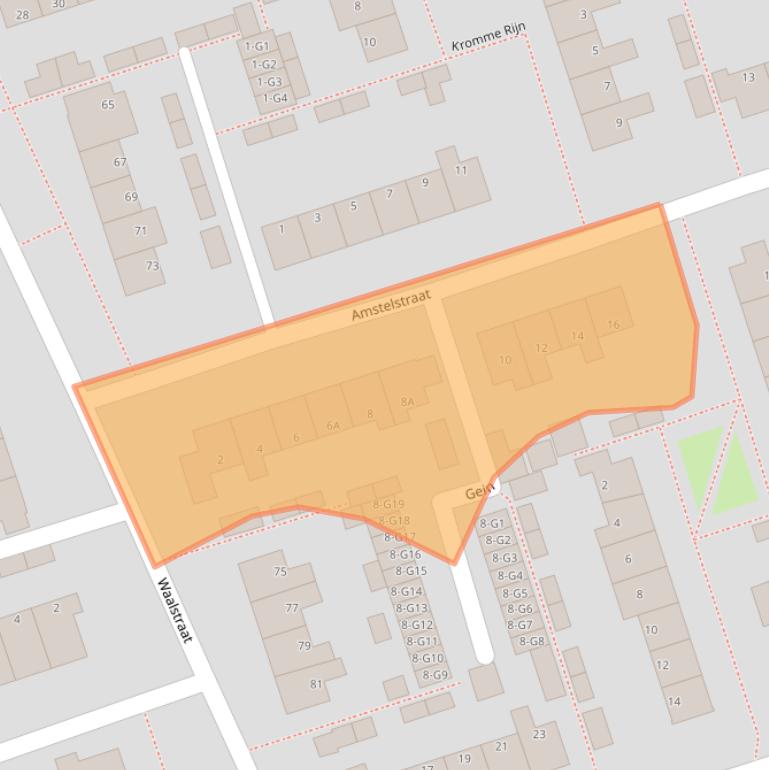 Kaart van postcodegebied 7333LX.