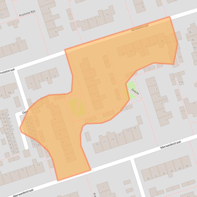 Kaart van postcodegebied 7333LZ.
