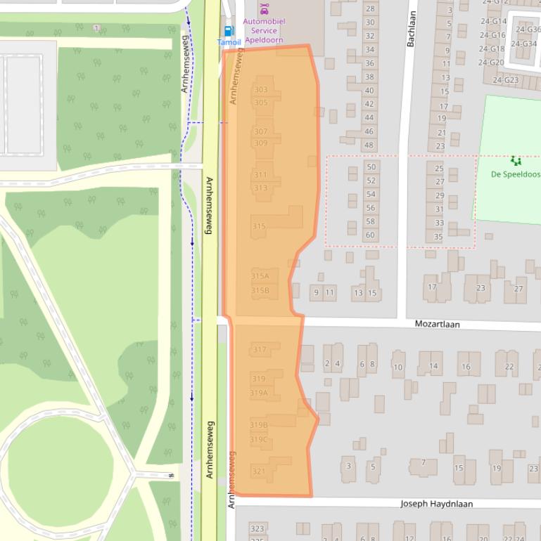 Kaart van postcodegebied 7333ND.