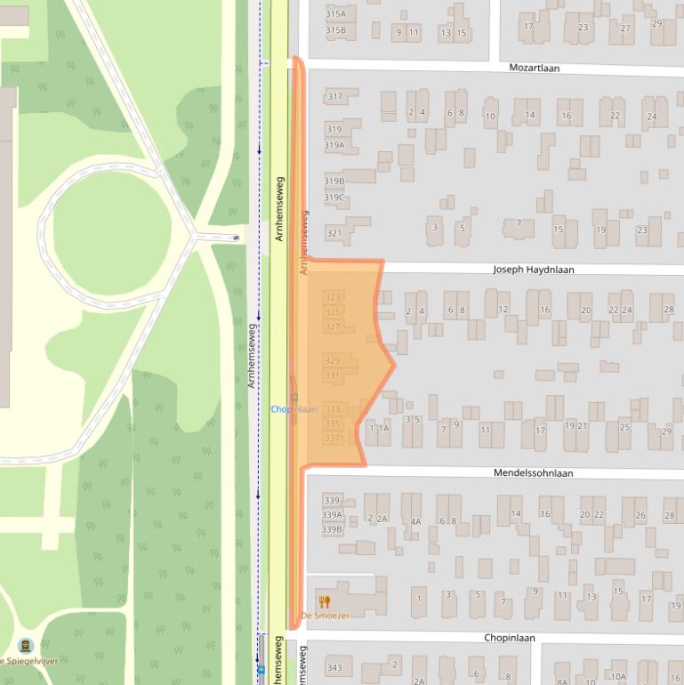 Kaart van postcodegebied 7333NE.