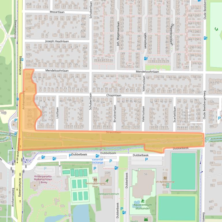 Kaart van postcodegebied 7333NG.