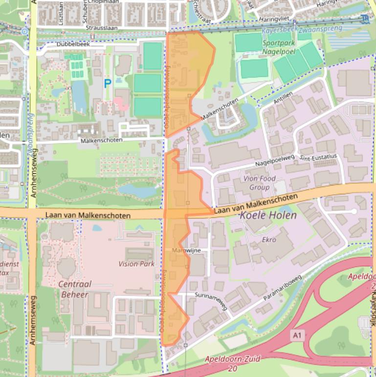 Kaart van postcodegebied 7333NS.