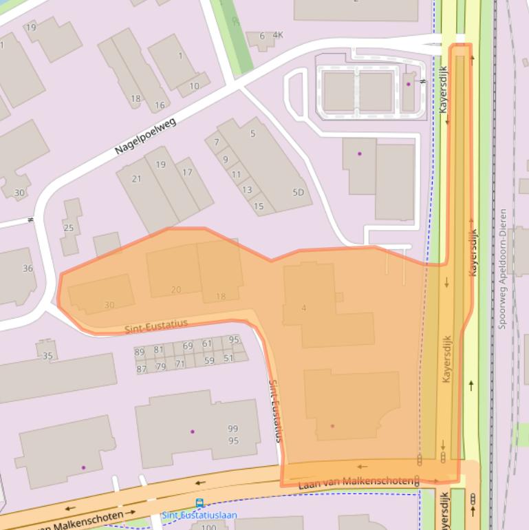 Kaart van postcodegebied 7333NX.