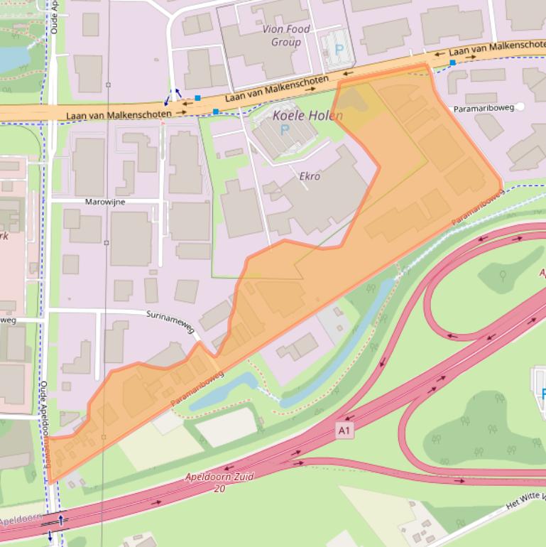 Kaart van postcodegebied 7333PA.