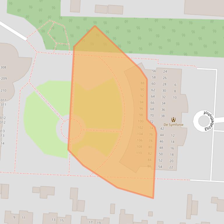 Kaart van postcodegebied 7333ZC.
