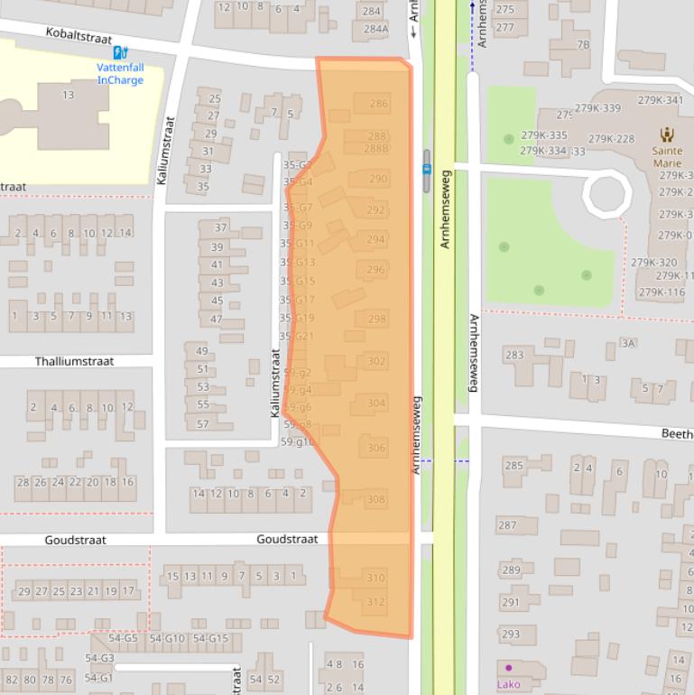 Kaart van postcodegebied 7334AB.