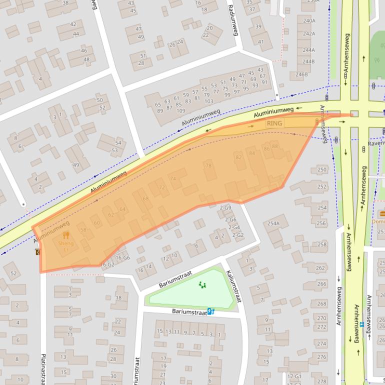 Kaart van postcodegebied 7334AH.