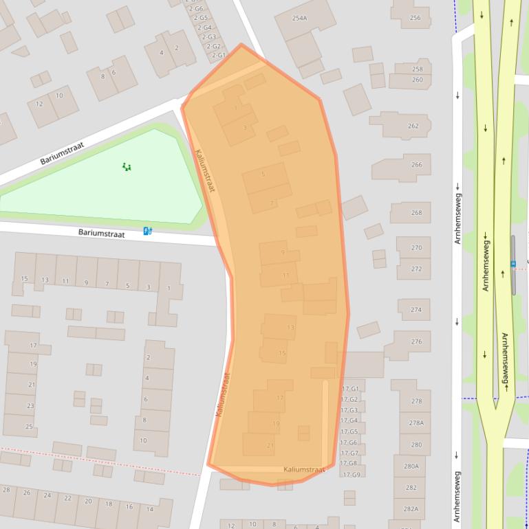Kaart van postcodegebied 7334AW.
