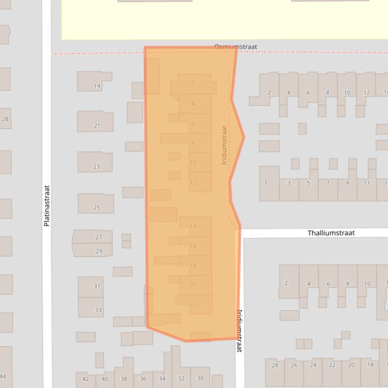 Kaart van postcodegebied 7334BC.