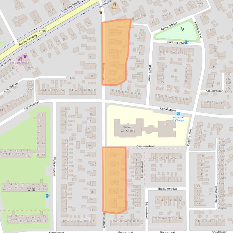 Kaart van postcodegebied 7334BD.