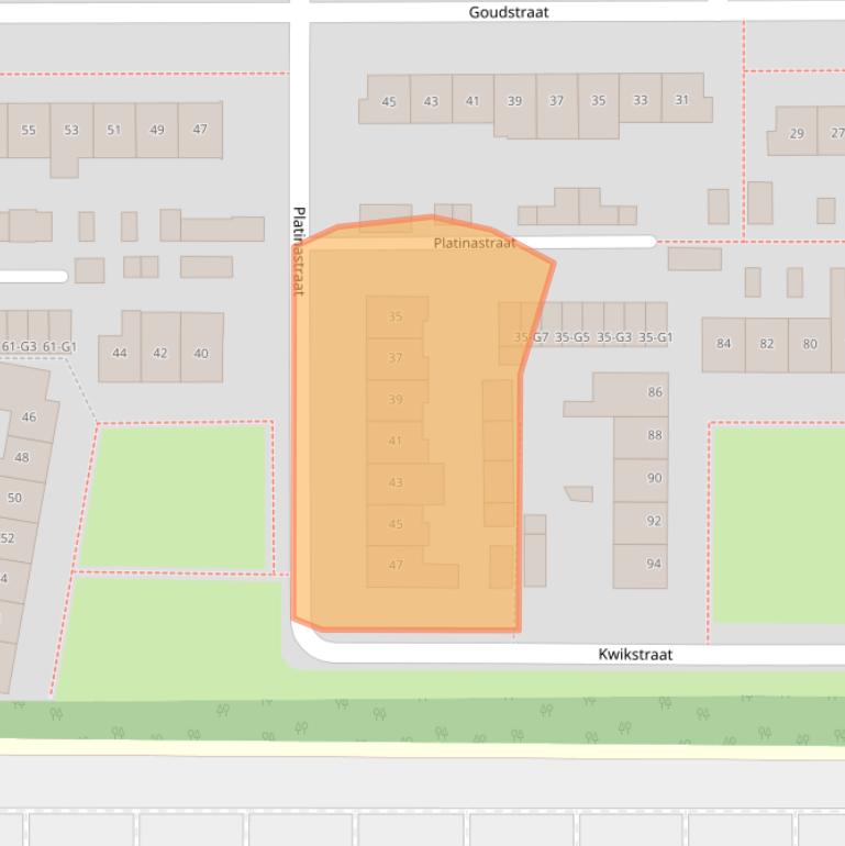 Kaart van postcodegebied 7334BE.