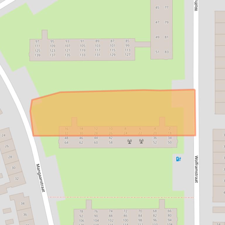 Kaart van postcodegebied 7334BM.