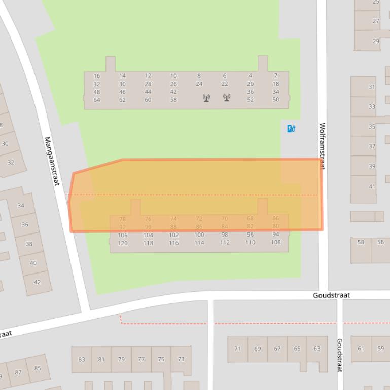 Kaart van postcodegebied 7334BP.