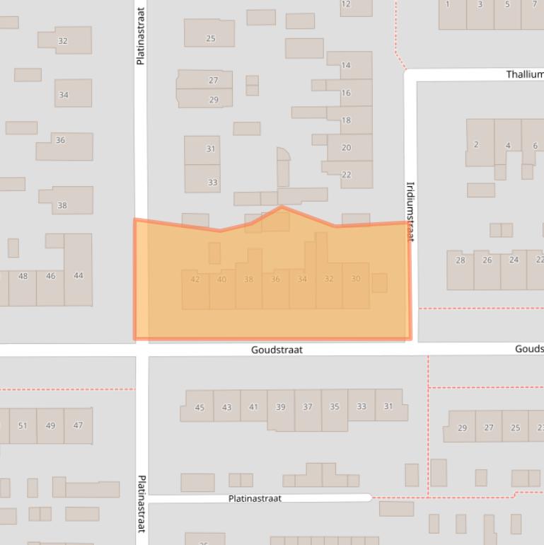 Kaart van postcodegebied 7334BW.