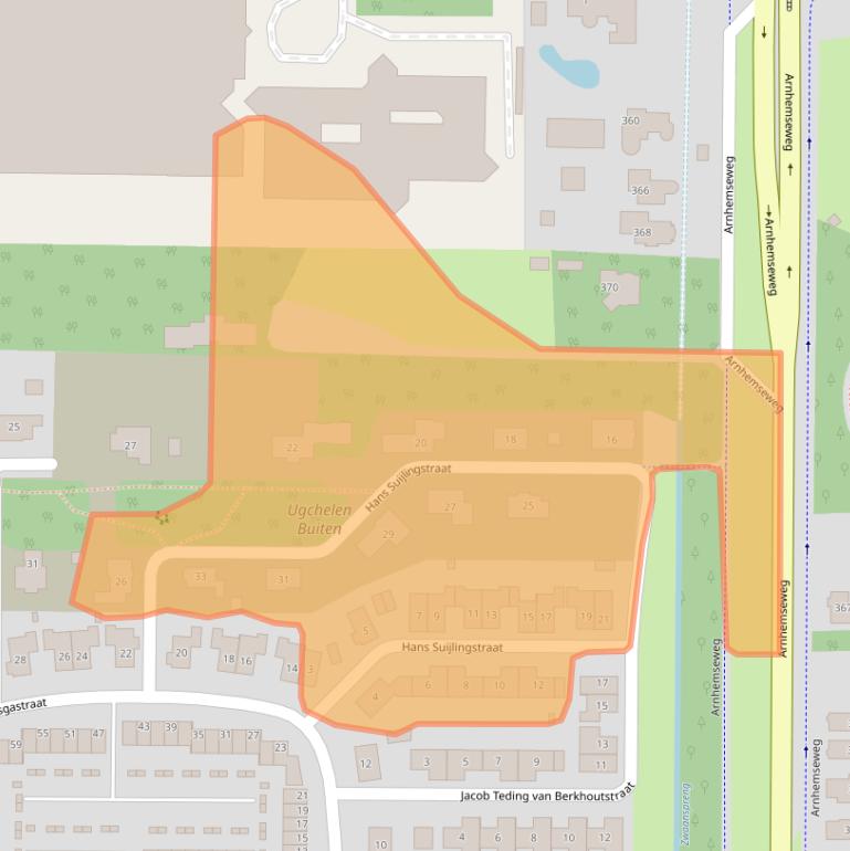 Kaart van postcodegebied 7334DC.
