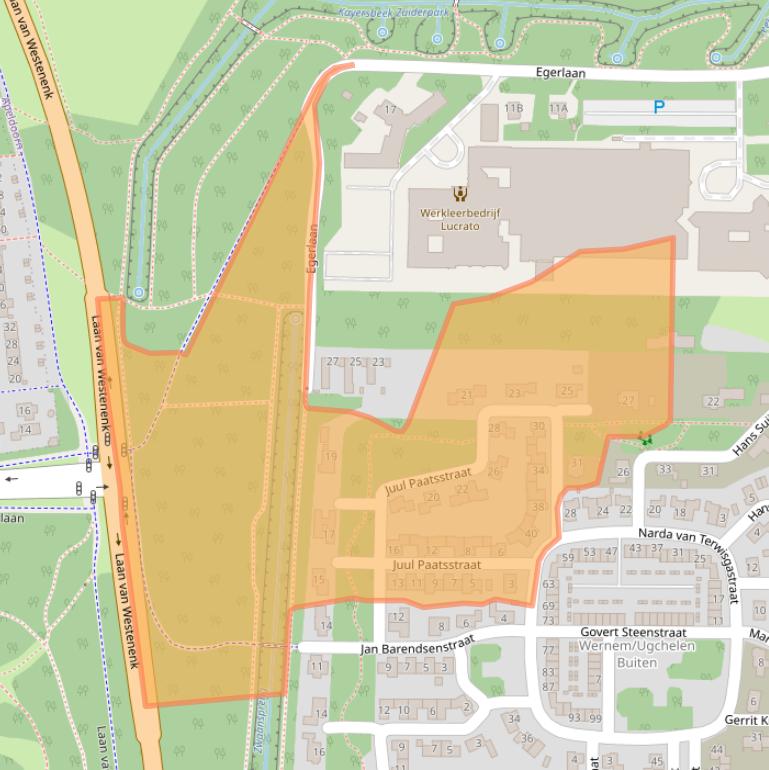 Kaart van postcodegebied 7334DD.