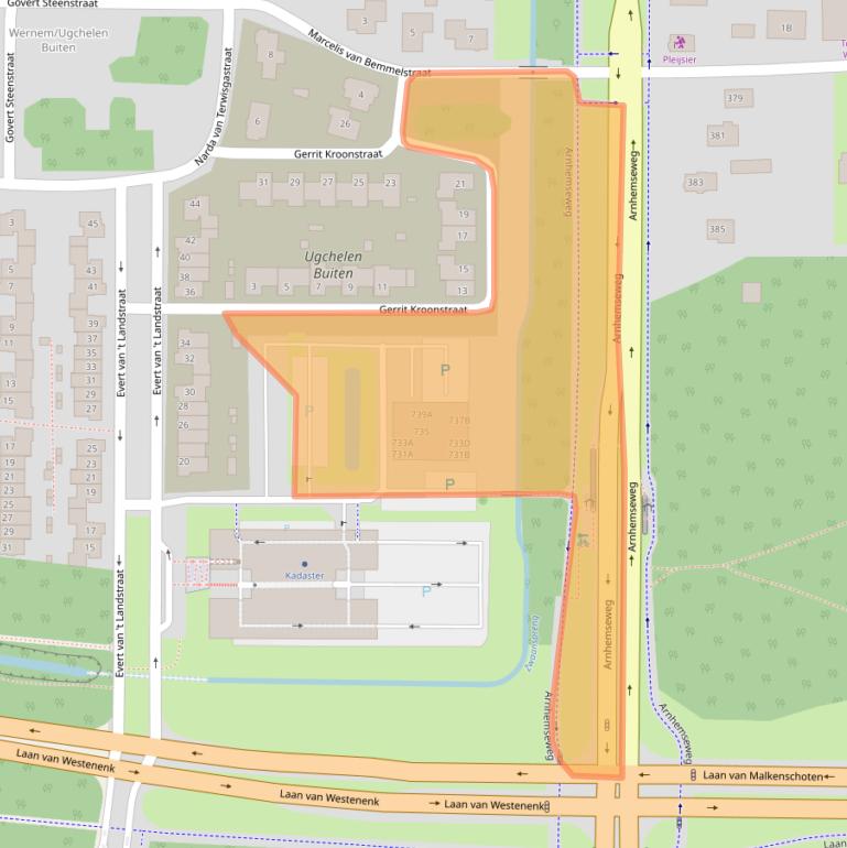 Kaart van postcodegebied 7334DL.