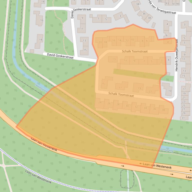 Kaart van postcodegebied 7334DM.