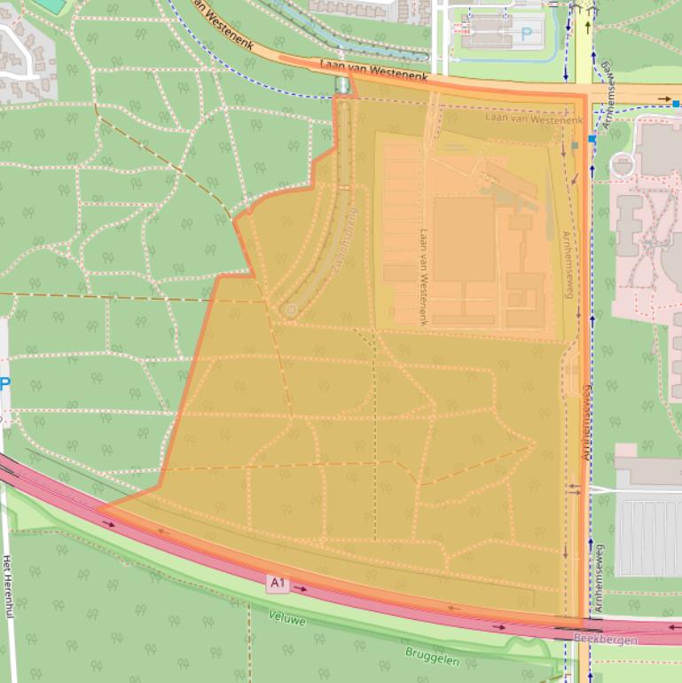 Kaart van postcodegebied 7334DS.