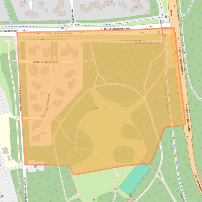 Kaart van postcodegebied 7334DX.