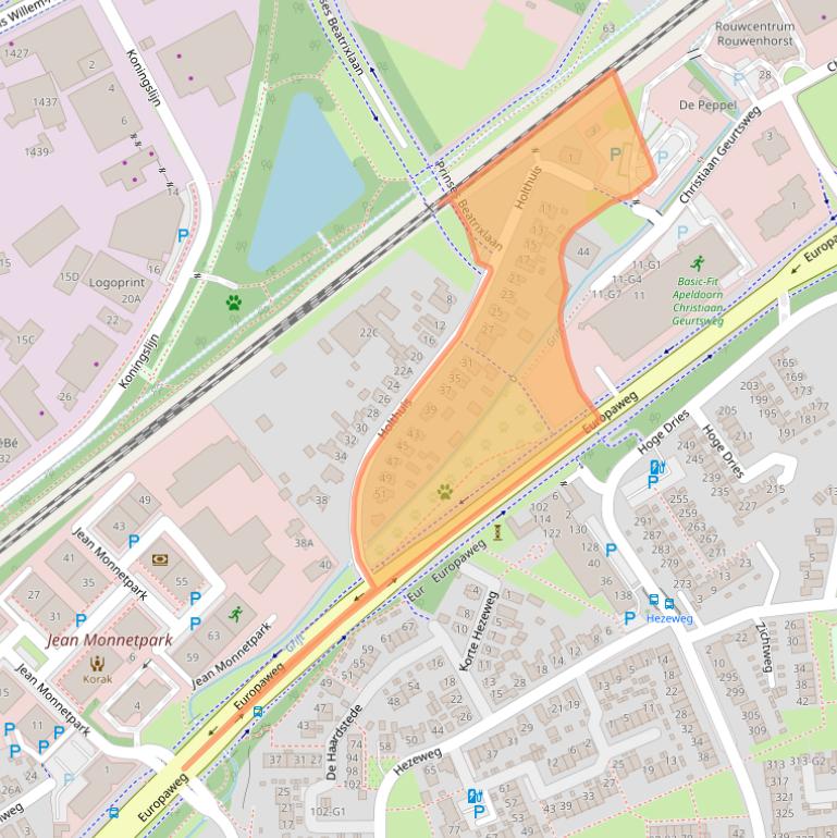 Kaart van postcodegebied 7335AB.