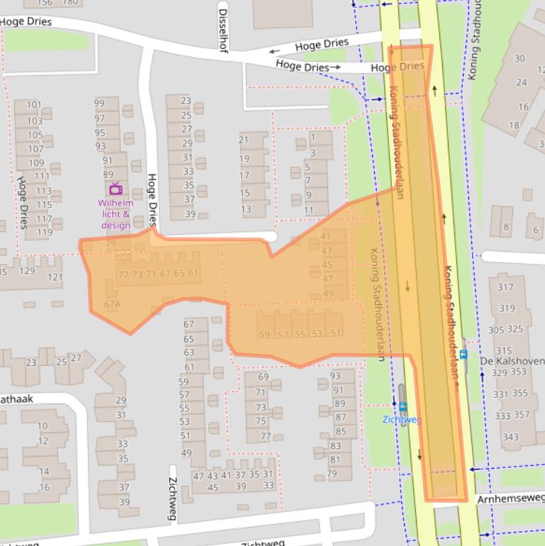 Kaart van postcodegebied 7335AJ.