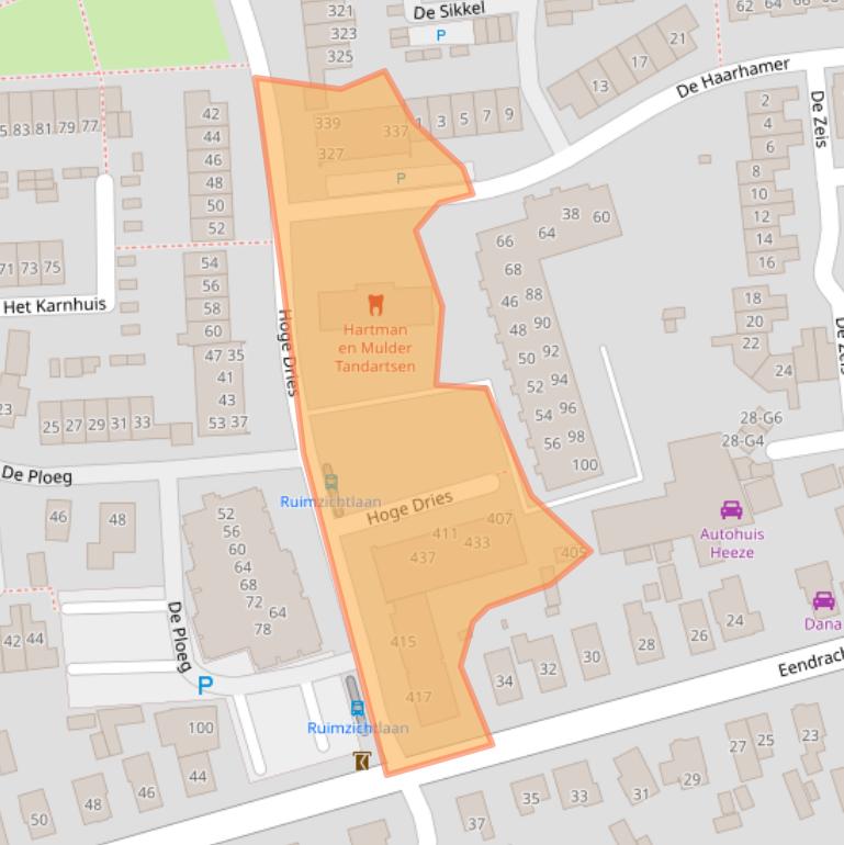 Kaart van postcodegebied 7335AT.