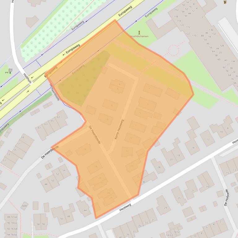 Kaart van postcodegebied 7335BJ.