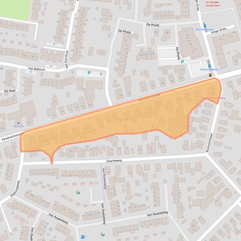 Kaart van postcodegebied 7335CE.