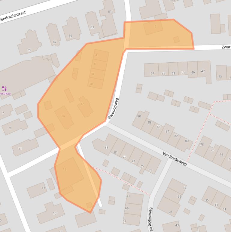 Kaart van postcodegebied 7335CL.