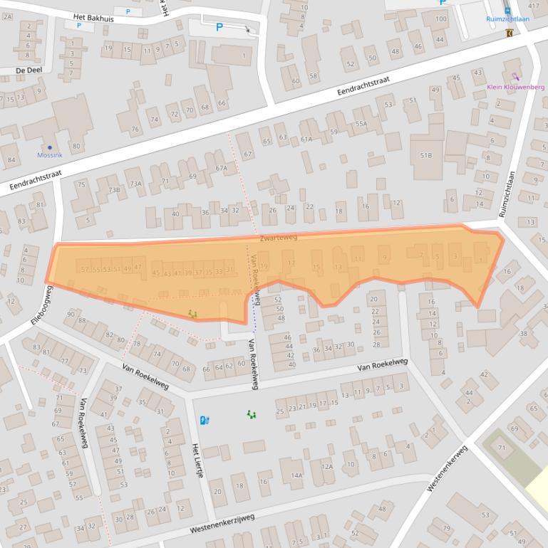 Kaart van postcodegebied 7335CM.