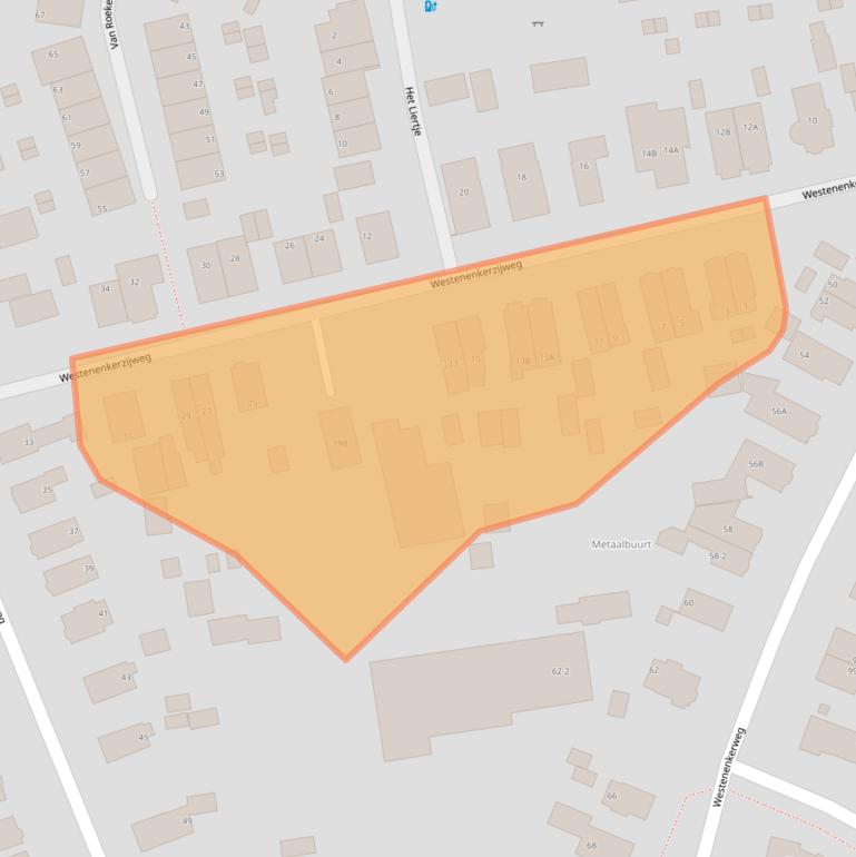 Kaart van postcodegebied 7335DA.